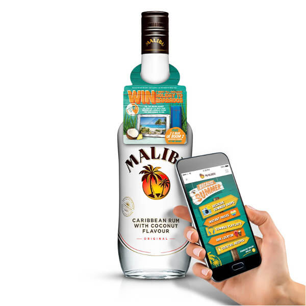 40,000 NFC-connected Malibu bottles are heading to Tesco stores