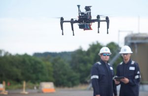 GE commercial drone detect gas leaks