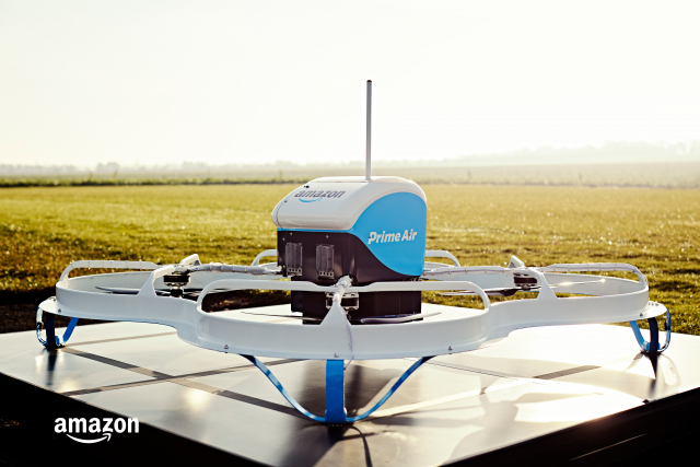 Amazon Prime Air exploring drone delivery by parachute