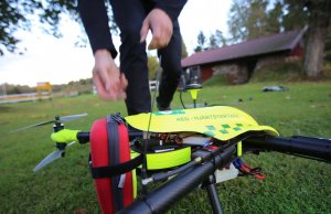 drone Defibrillator drone in sweden study