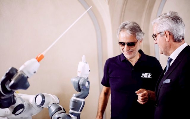 ABB robot Yumi debuts as orchestra conductor