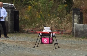 japan drone delivery near fukushima with lawson and rakuten