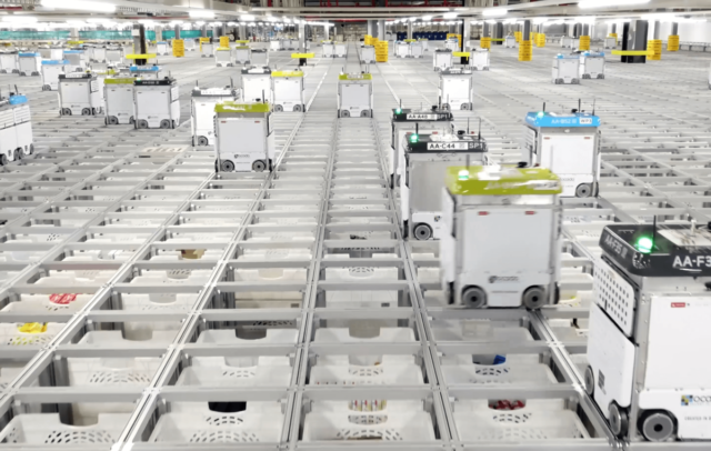 ocado profits stall while robot warehouse vision take shape