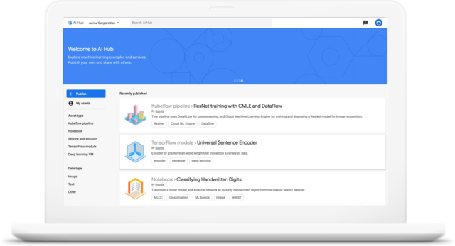 google launch kubeflow pipelines and ai hub and